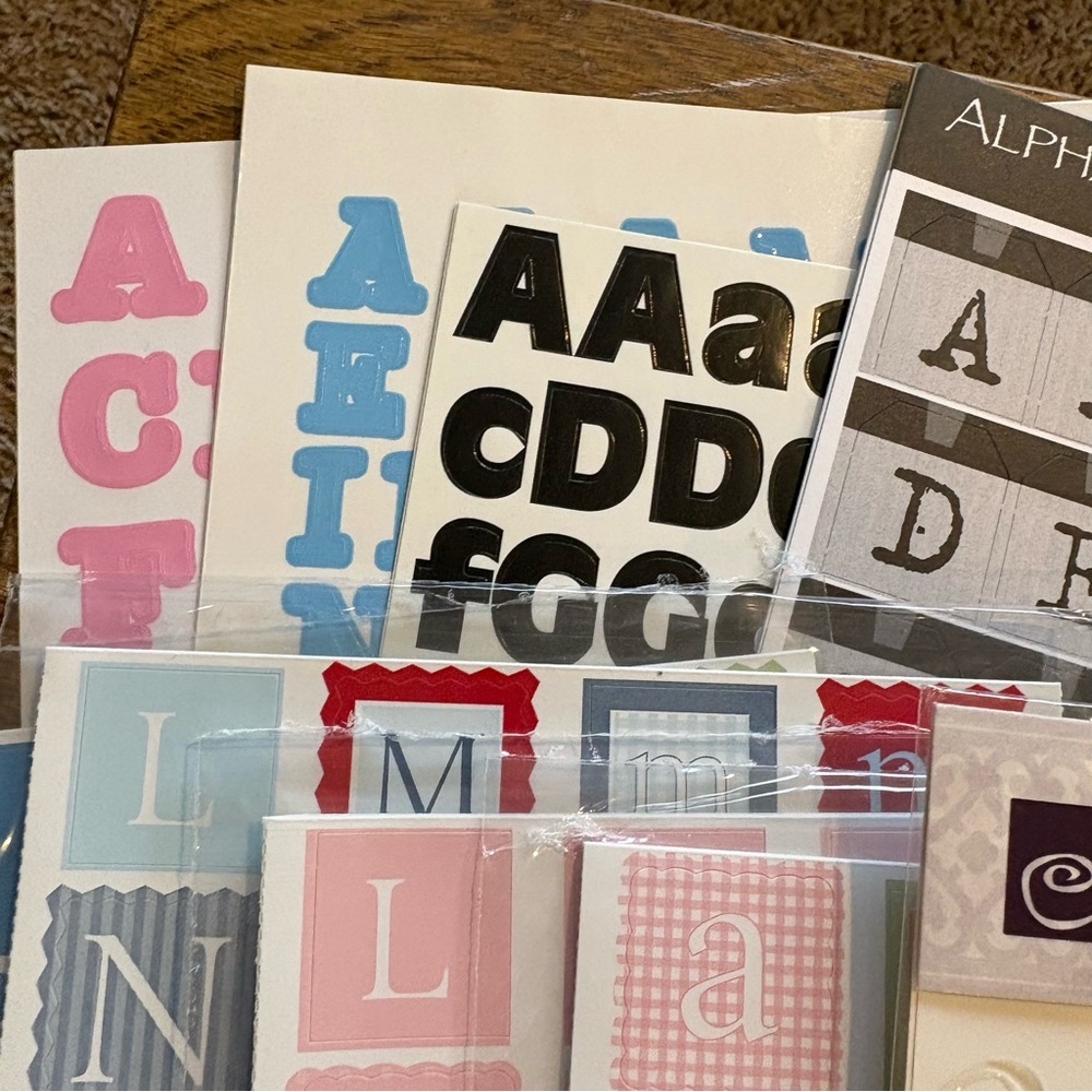 Bundle Scrapbook Alphabet A B C Crafting - Picture 10 of 12